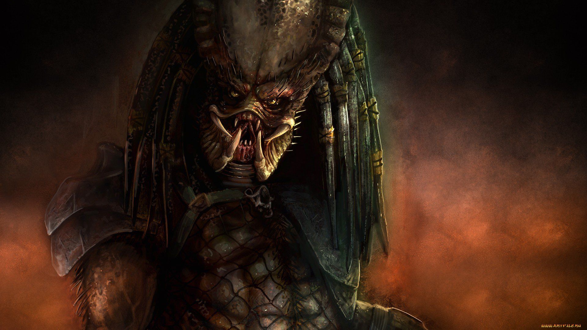 Predator con maschera e trecce, 1920x1080 Full HD 1080p, Desktop