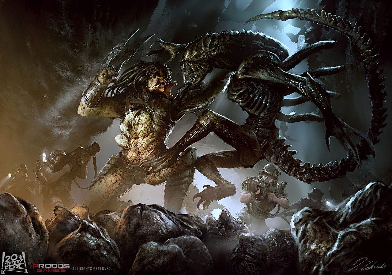 Alien vs Predator battaglia, 1280x899 720p, Lenovo Legion