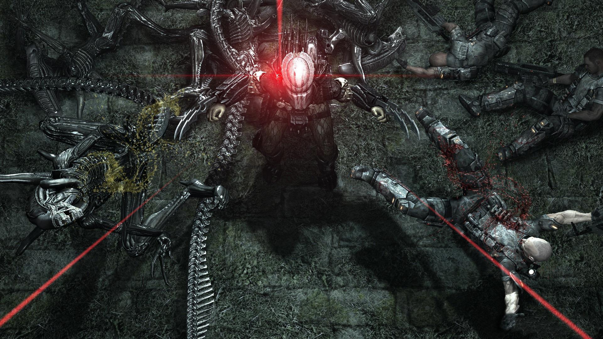 Alien vs Predator scena, 1024x768 HD, Laptop