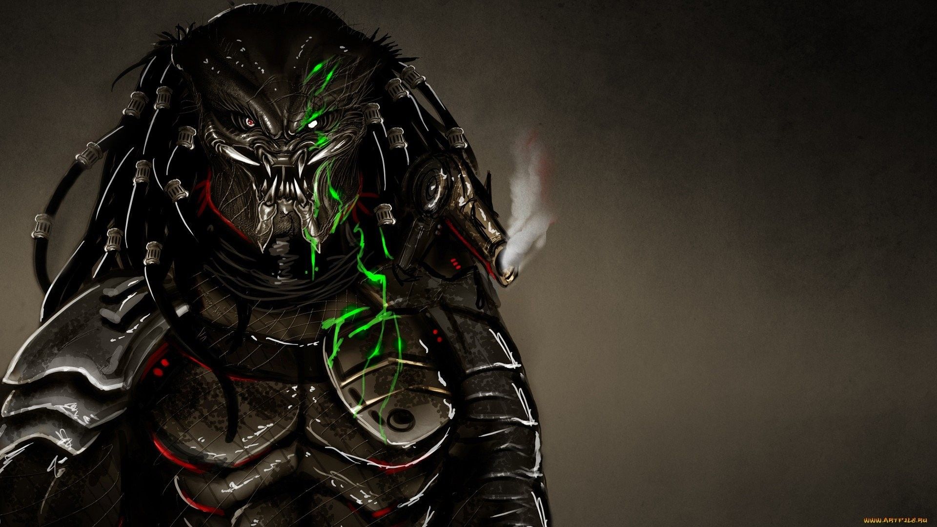 Predator con maschera e armatura, 1920x1080 1080p, Laptop