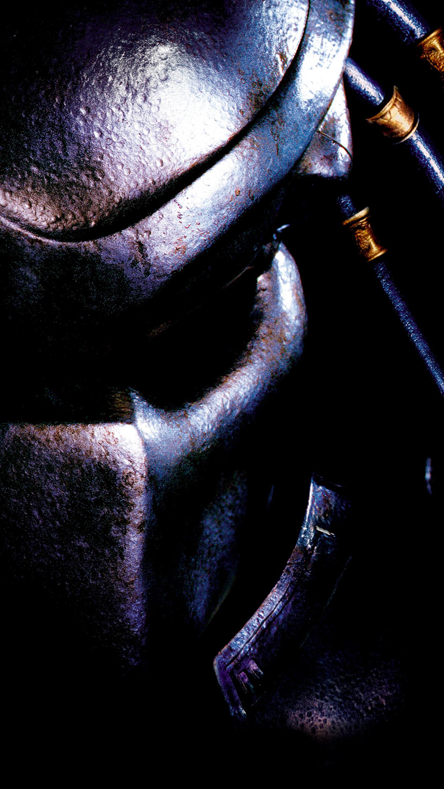 Maschera Predator metallica scura, 1536x2732 Full HD Verticale, iPhone