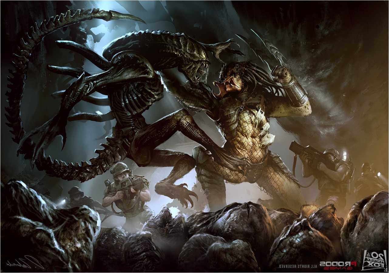 Alien contro Predator battaglia, 1282x901 720p, Laptop