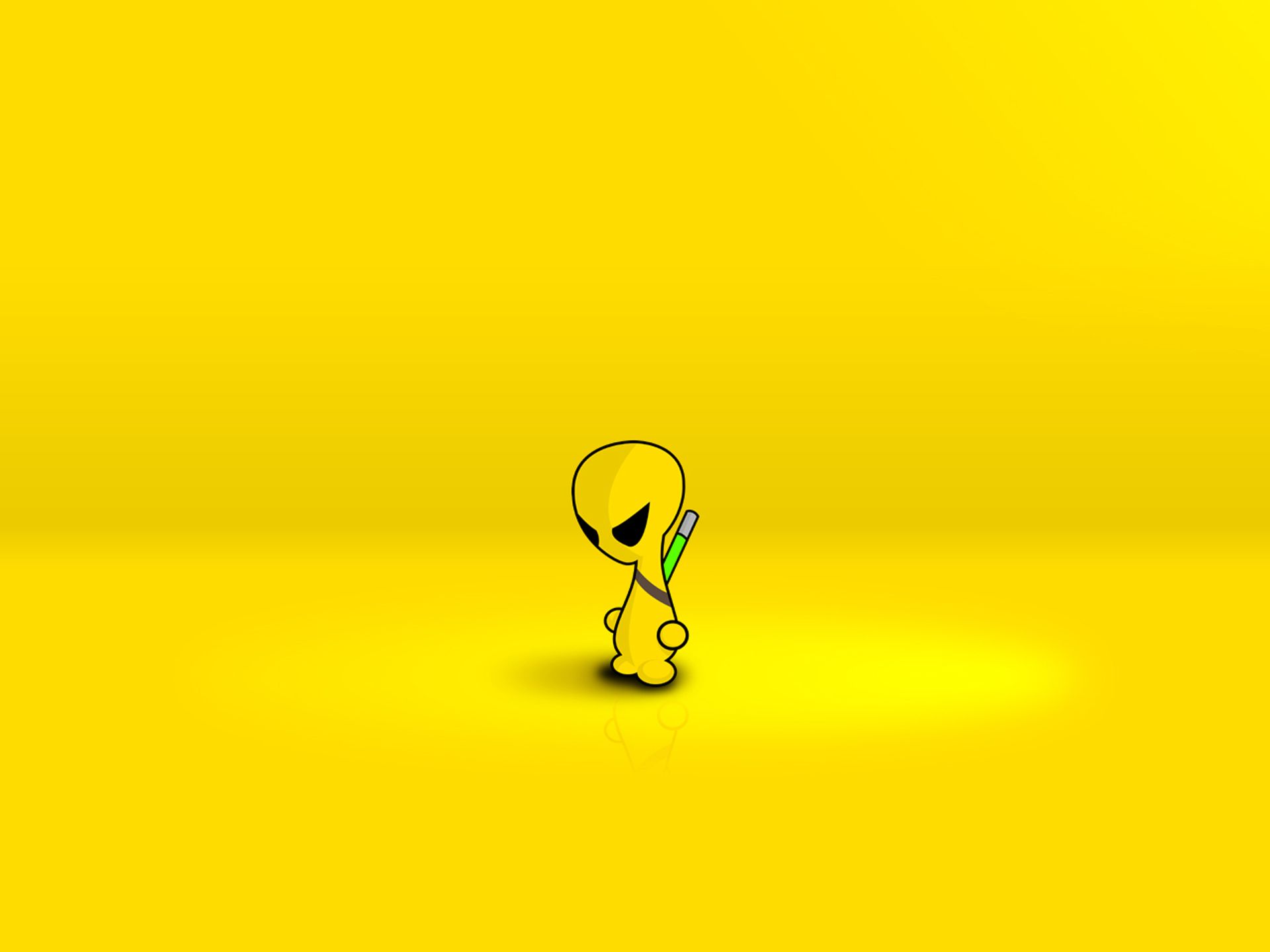 Volto stilizzato giallo minimalista, 750x1334 Verticale, Telefono
