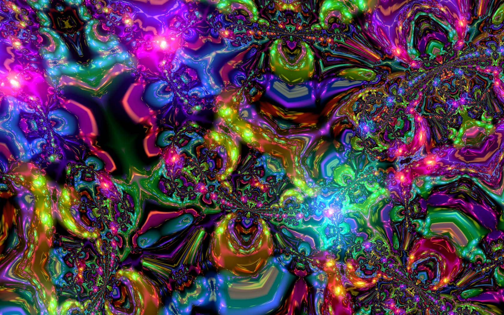 Frattale psichedelico colorato astratto, 1680x1050 900p, MacBook Air