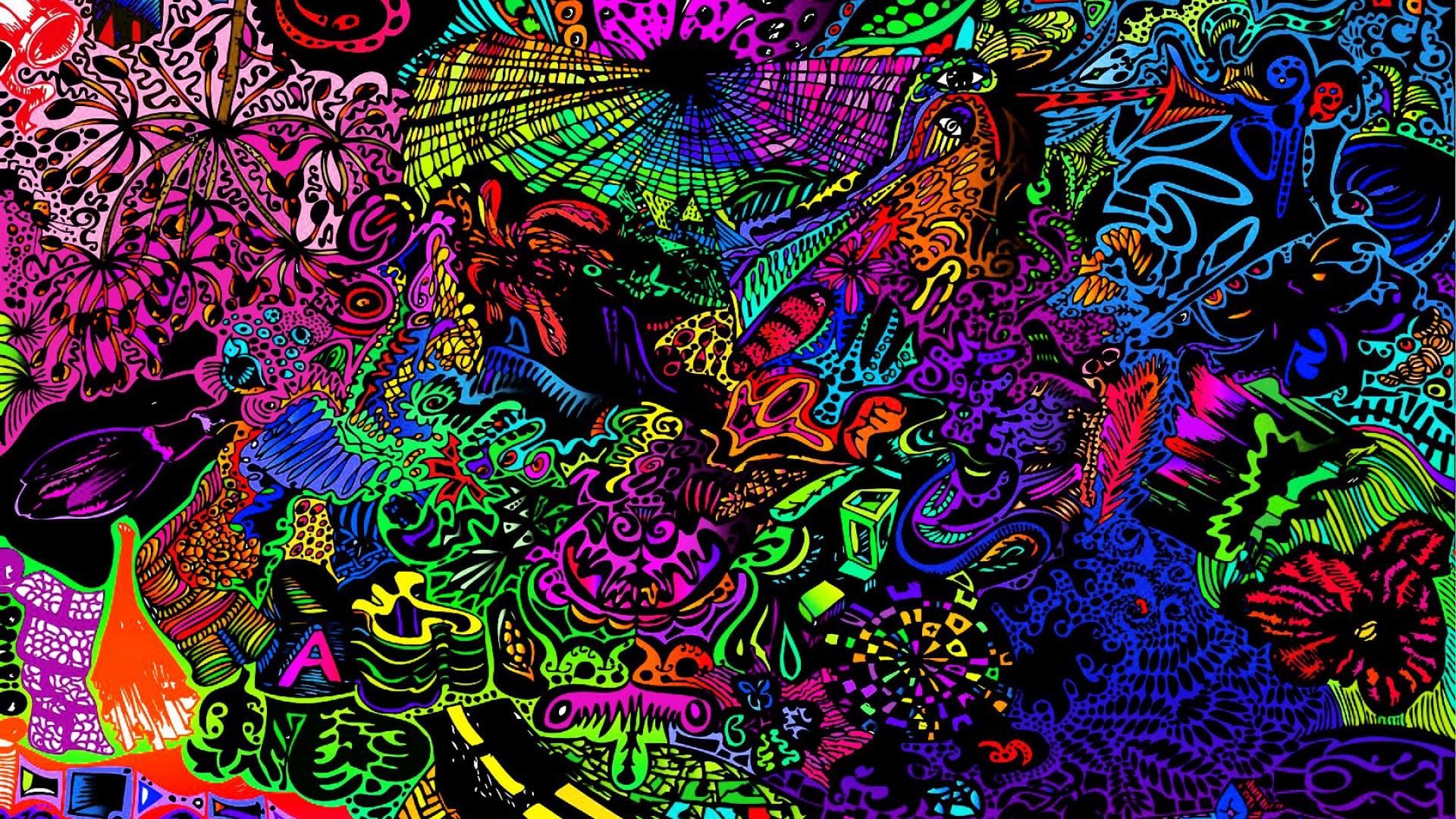 Motivo psichedelico astratto colorato, 1920x1080 1080p, PC Desktop