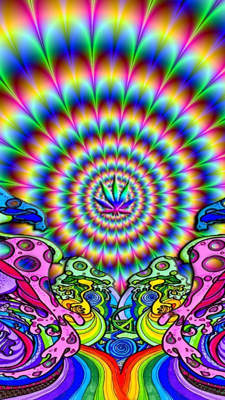 Alieni psichedelici arcobaleno trippy, 720x1280 Full HD Verticale, iPhone