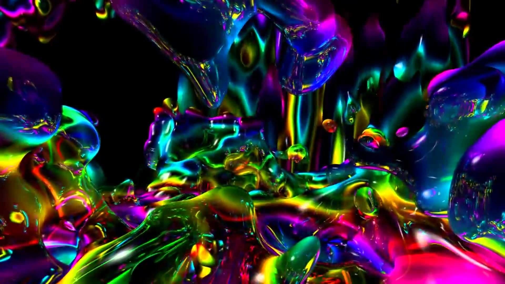 Bolle psichedeliche multicolori astratte, 1920x1080 1080p, Laptop