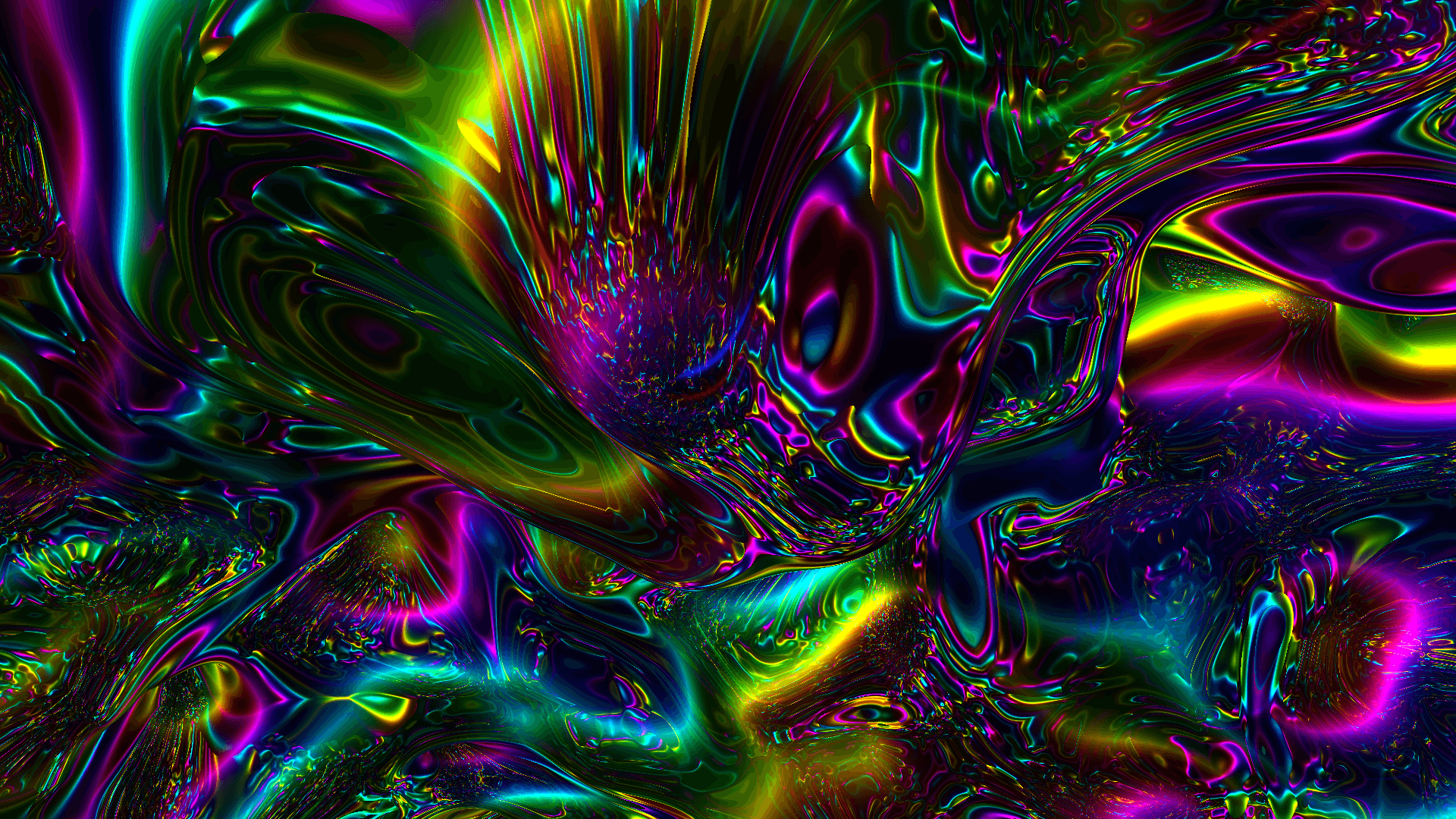 Frattale psichedelico multicolore astratto, 1920x1080 Full HD, PC Desktop