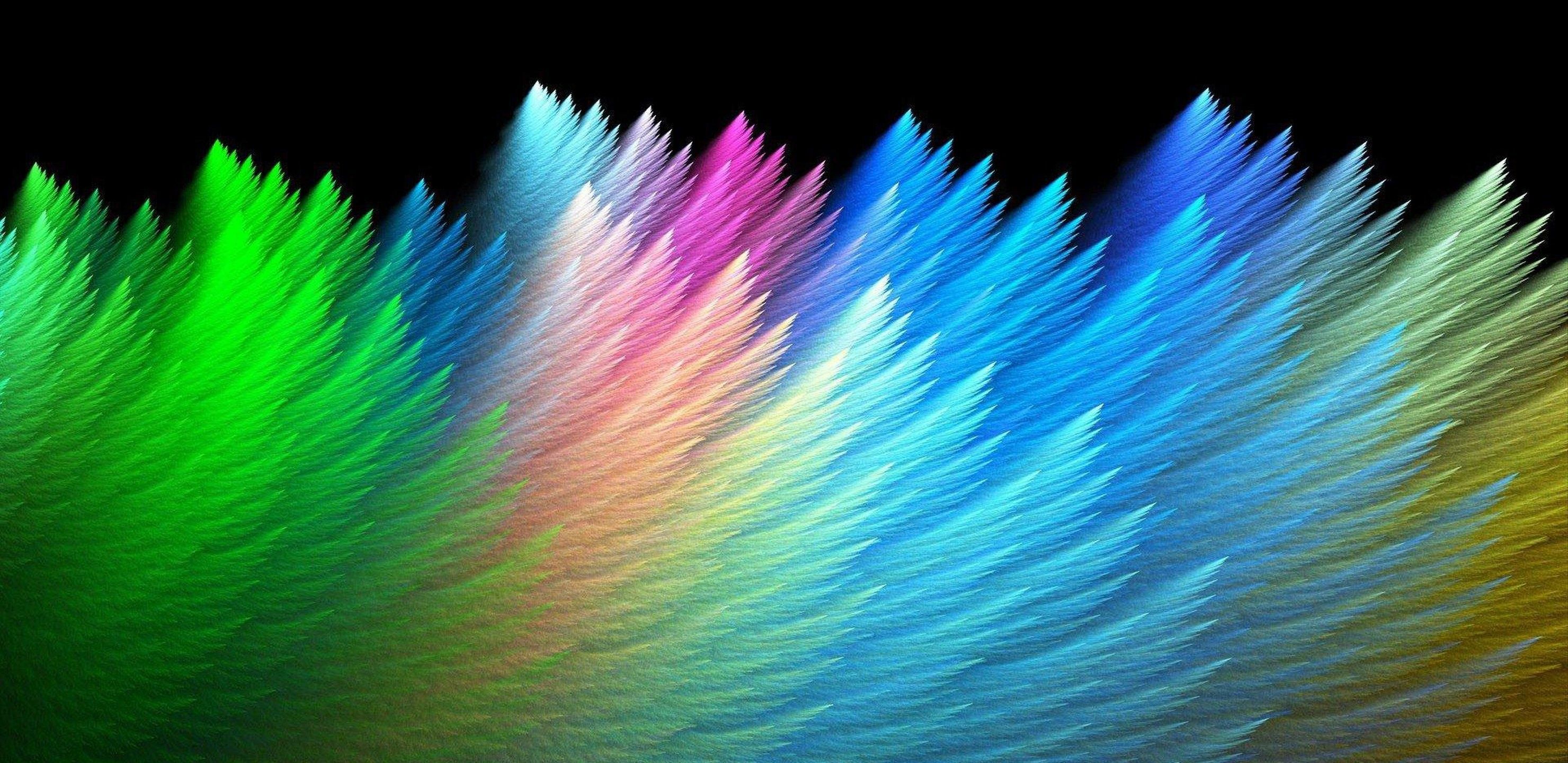 Picchi frattali colorati psichedelici, 2960x1440 1440p, Desktop