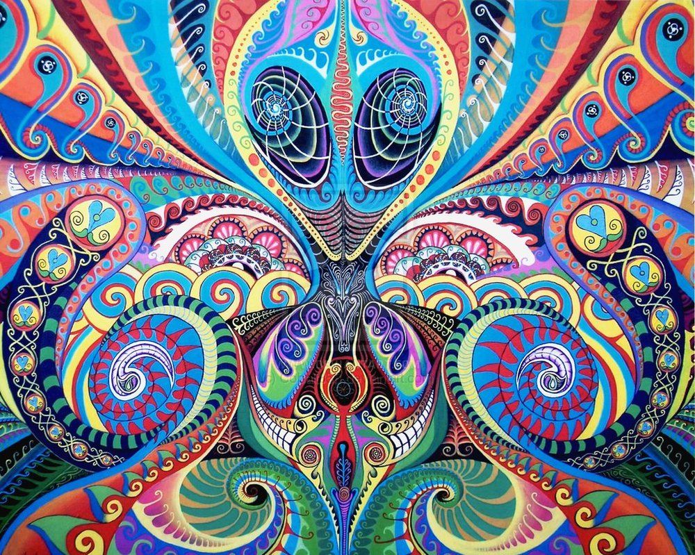 Alieno psichedelico astratto colorato, 1000x799 HD, Desktop