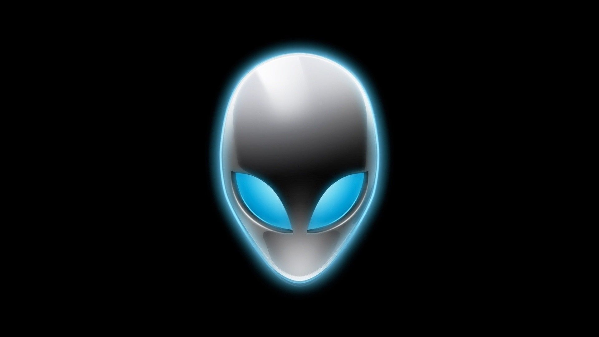 Logo Alienware testa alieno, 1920x1080 Full HD, PC Desktop