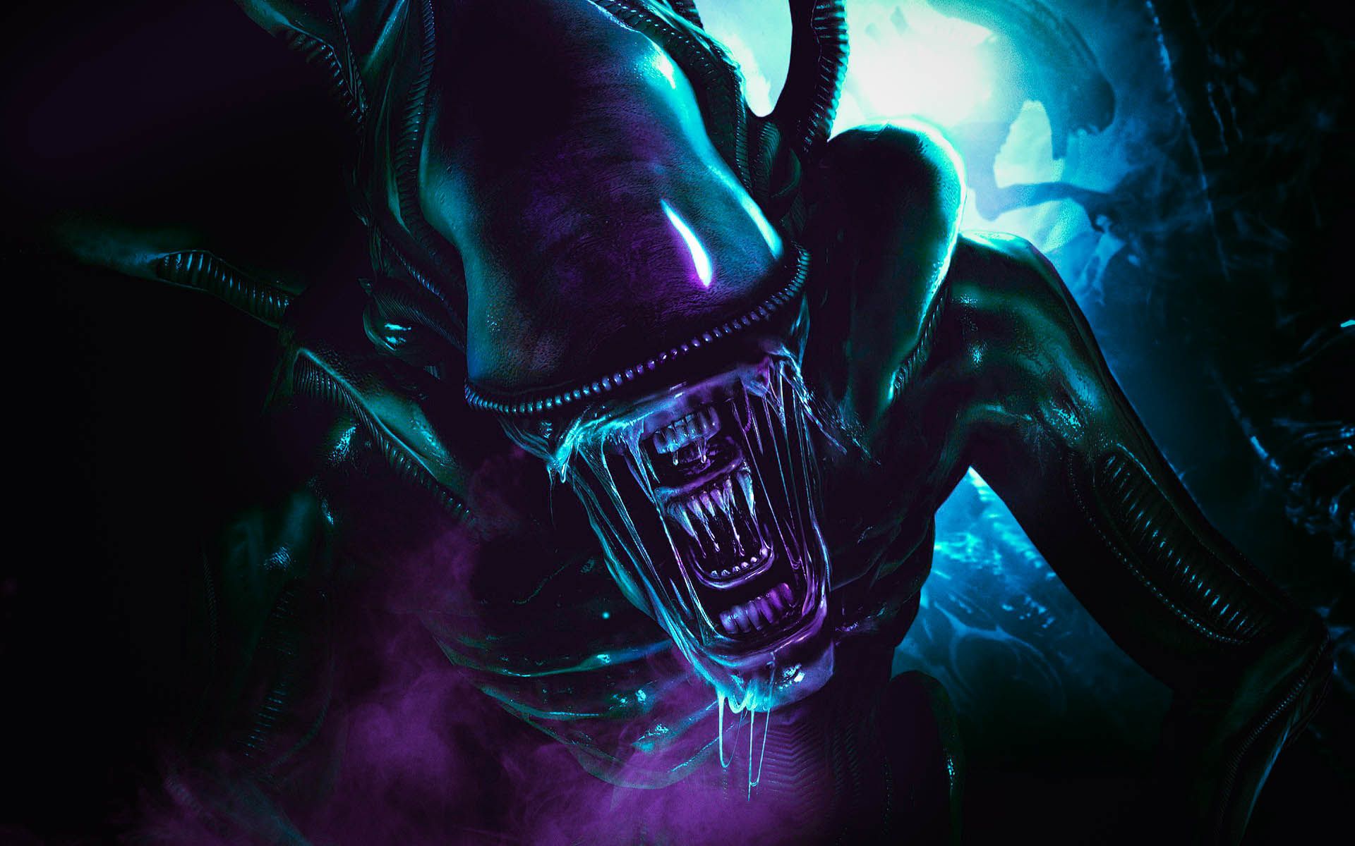 Alieno Xenomorfo viola scuro, 1920x1200 Full HD+ WUXGA, Desktop