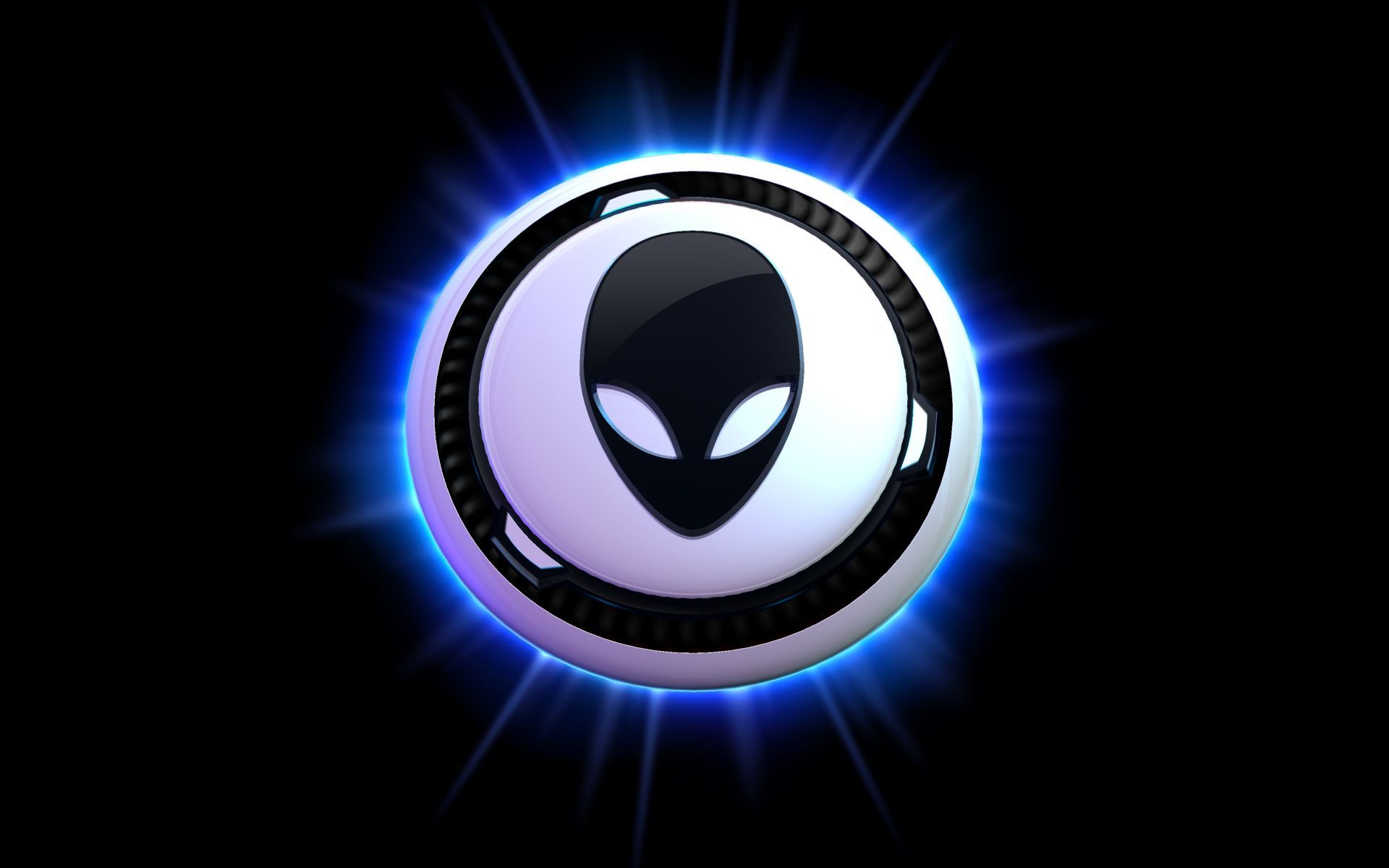 Logo Alienware testa alieno, 1920x1200 WUXGA, Desktop
