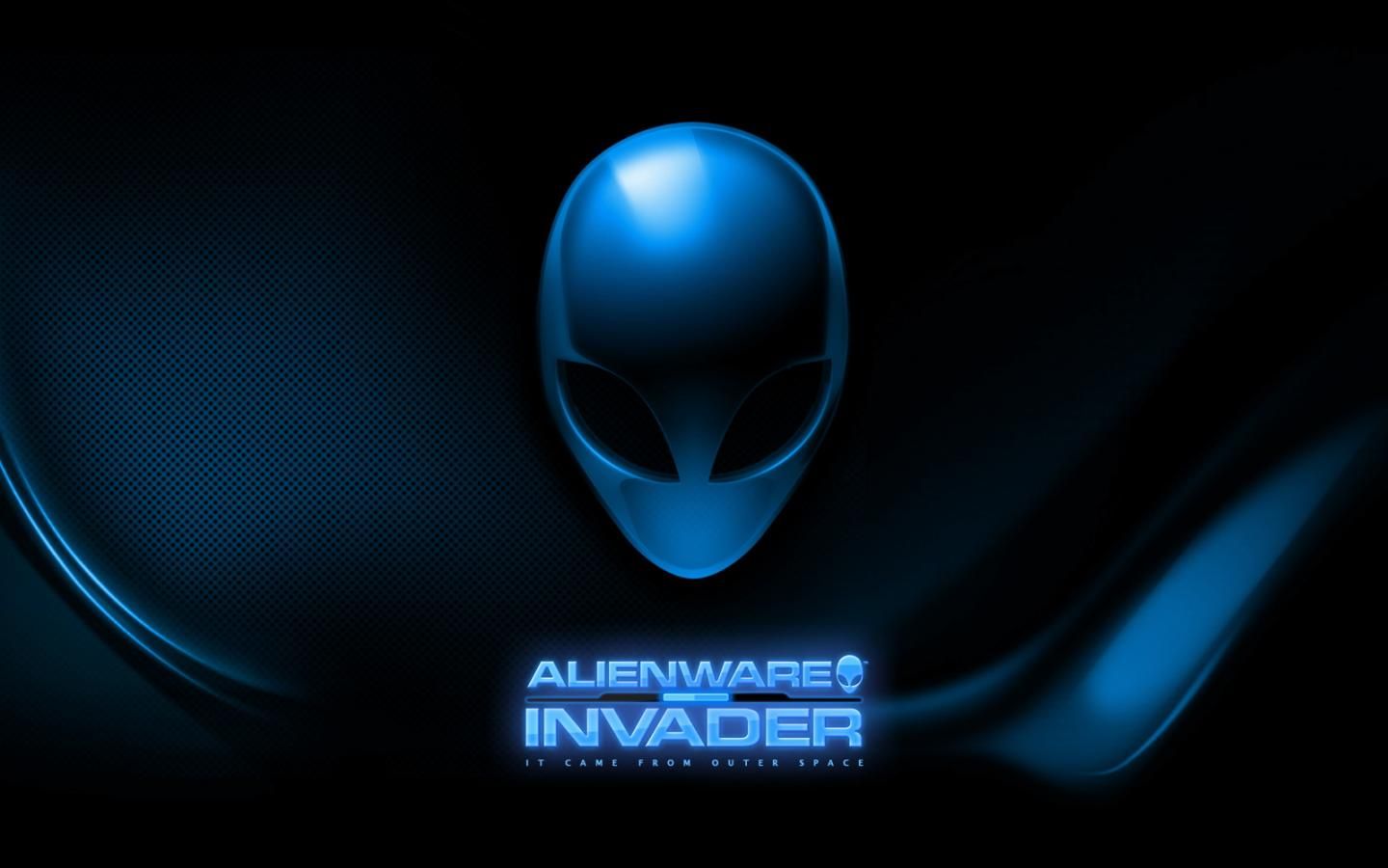 Logo Alienware Invader blu, 1440x900 720p, Laptop