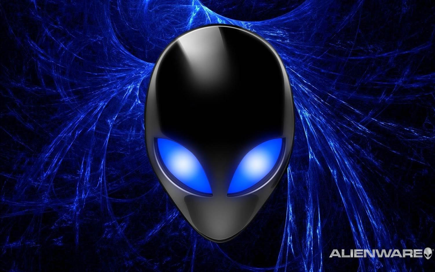 Logo Alienware testa alieno blu, 1502x939 HD, Desktop