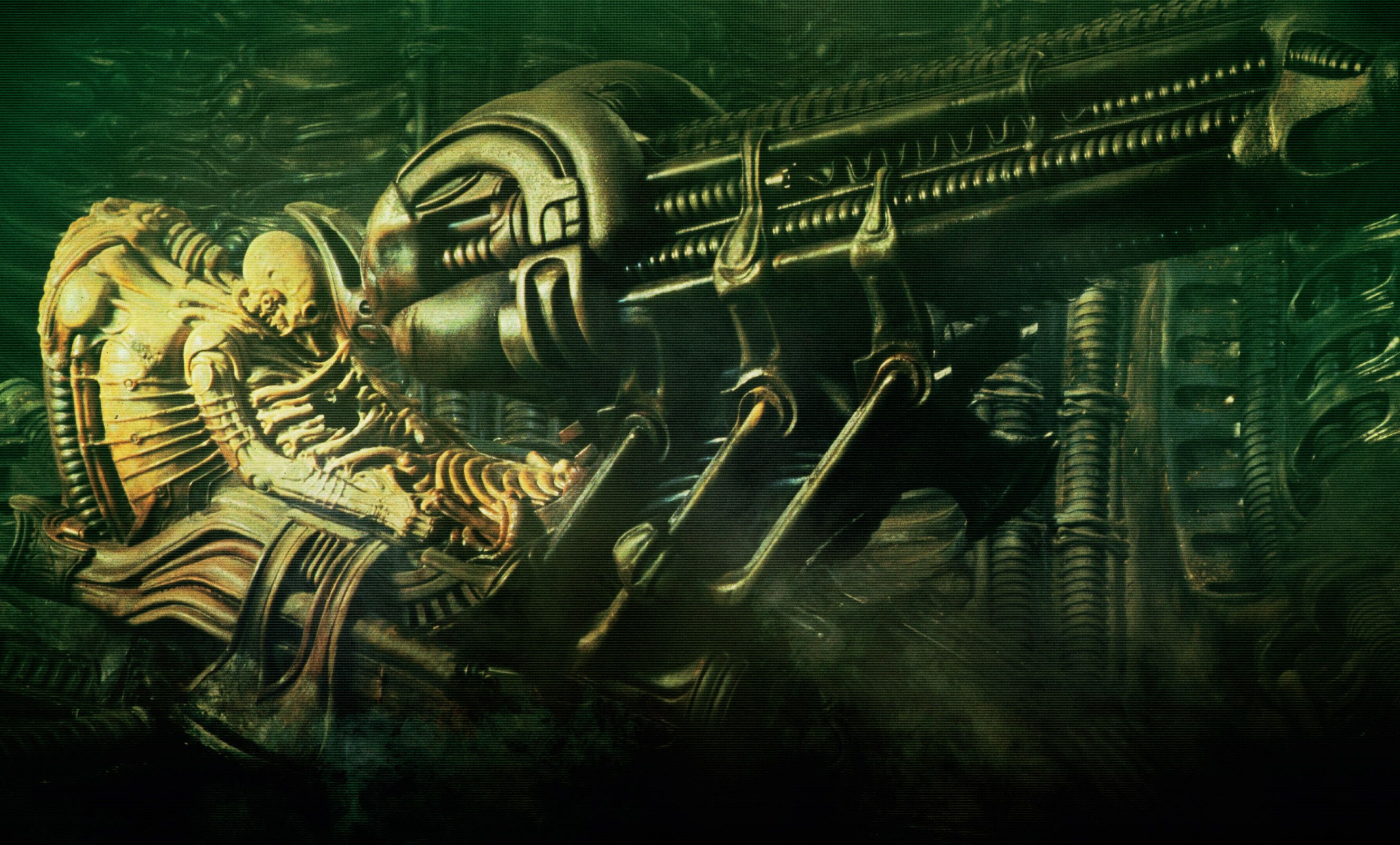 Alieno biomeccanico stile Giger, 2650x1600 2K+, Desktop
