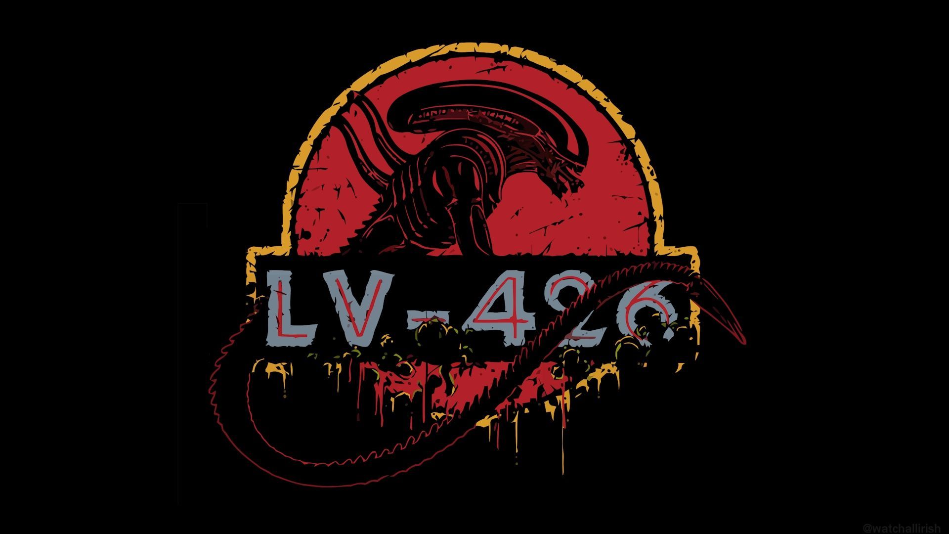Logo Alien LV-426, 1920x1080 Full HD 1080p, PC