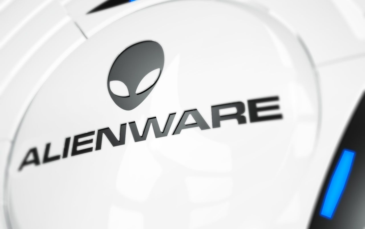 Logo Alienware bianco, 1280x804 HD, Desktop