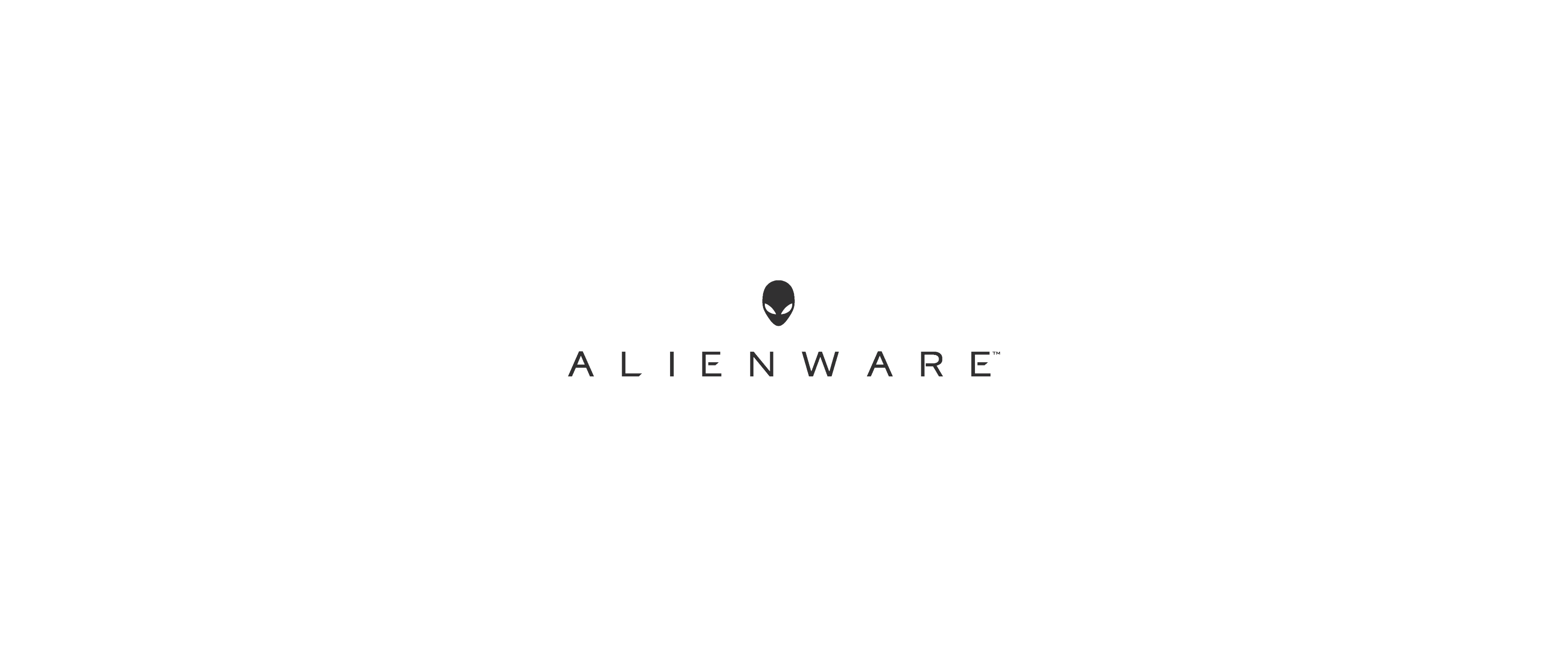 Logo Alienware bianco minimalista, 3440x1440 21:9, Ultrawide