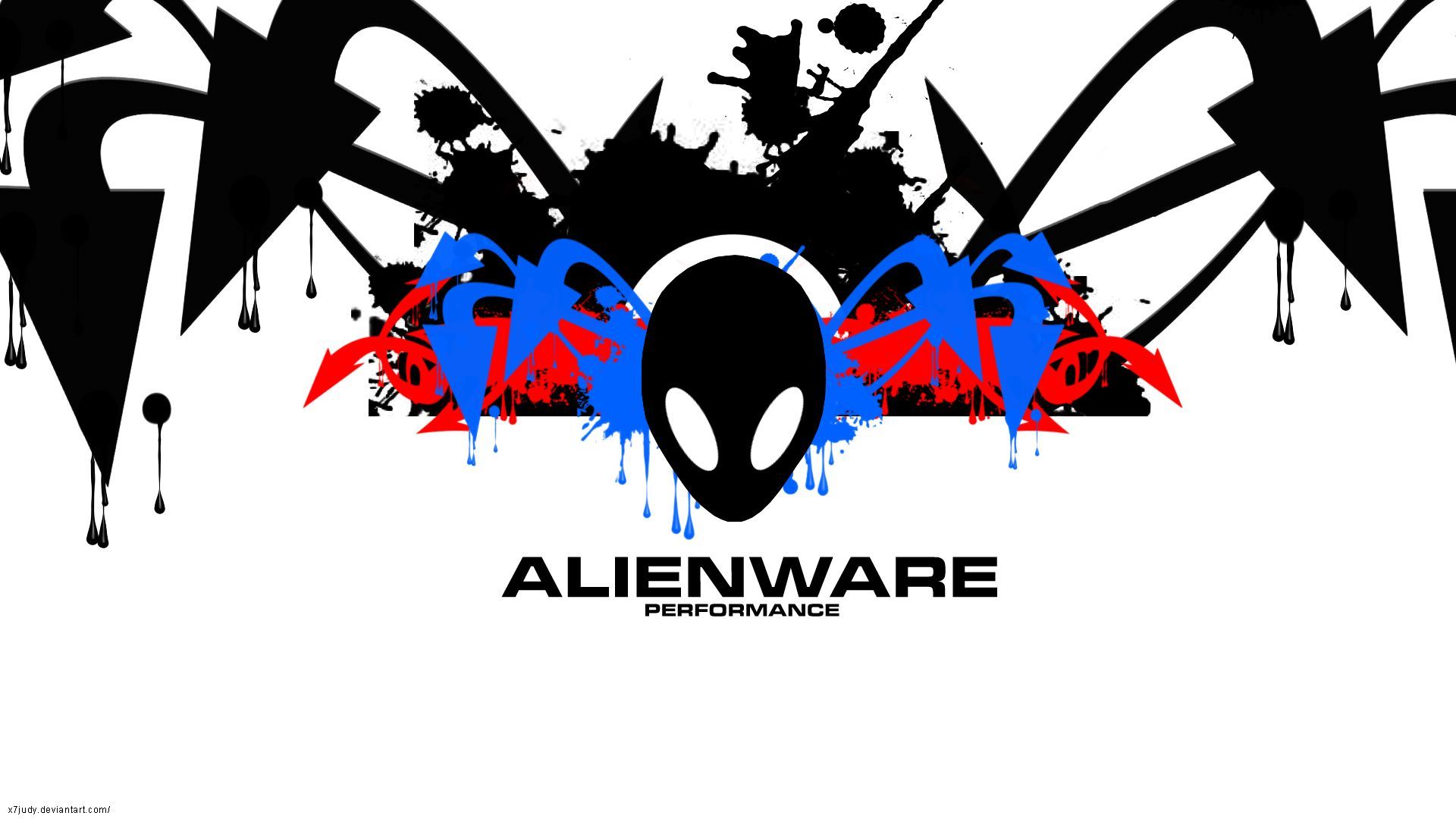 Logo Alienware alieno metallico, 1920x1080 Full HD, Desktop