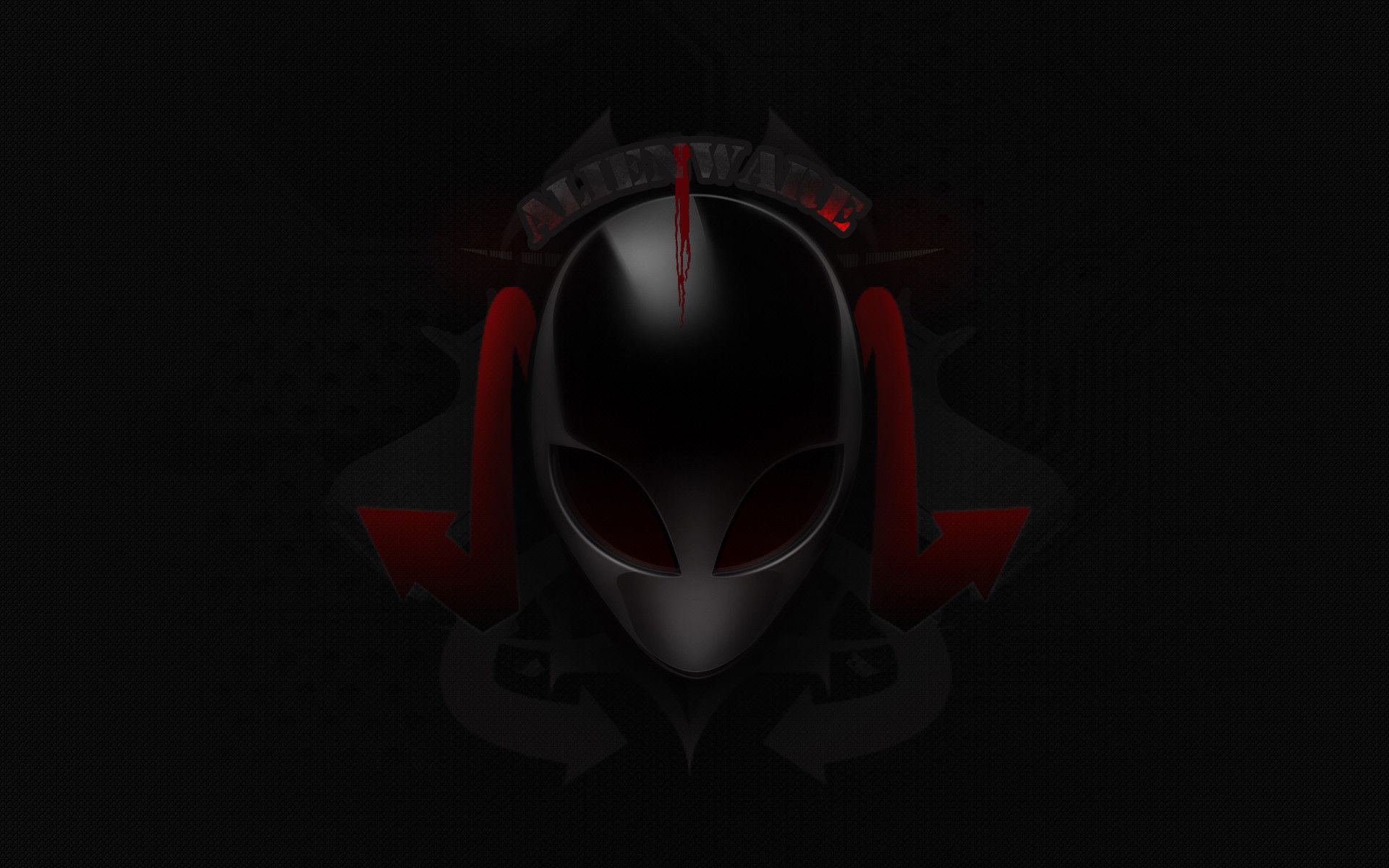 Logo Alienware bianco e nero, 1920x1080 1080p, PC