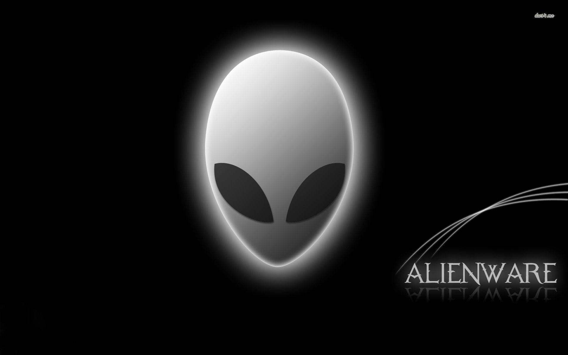 Logo alieno Alienware bianco, 1920x1200 WUXGA, Laptop