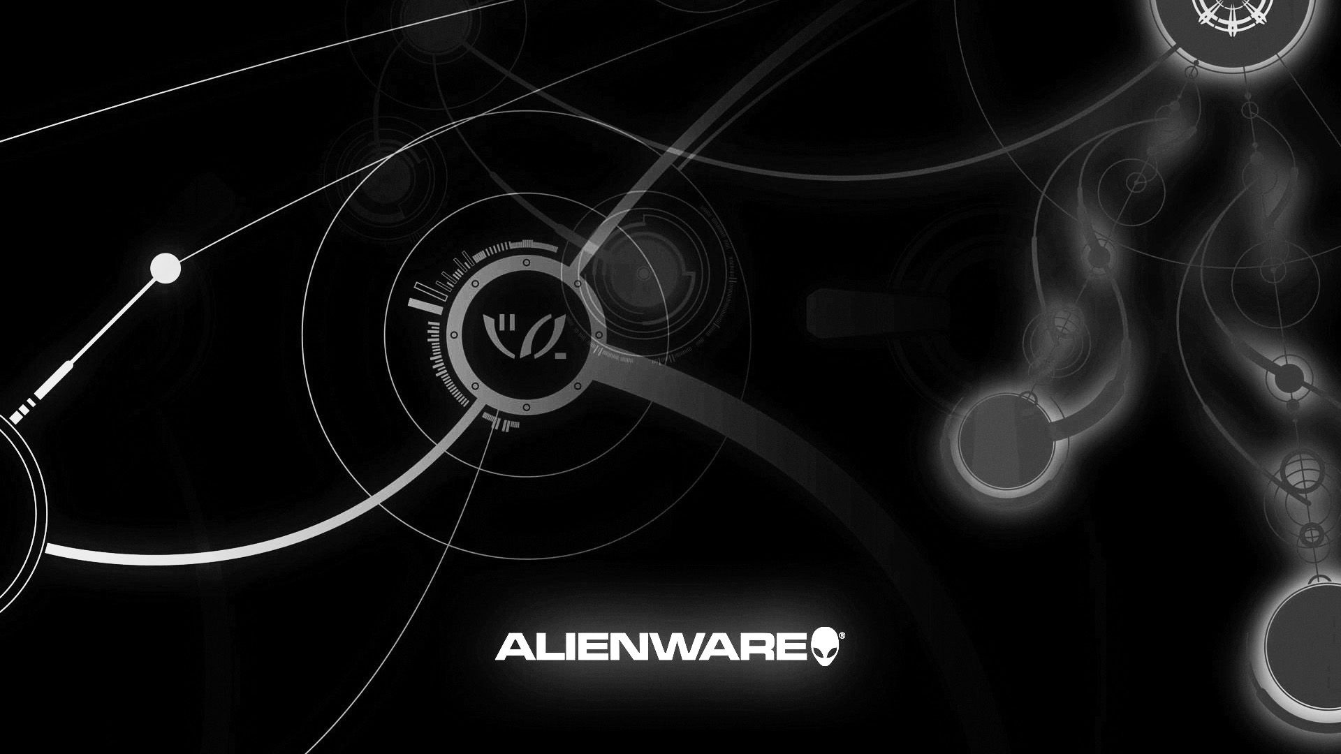 Logo Alienware nero futuristico, 1920x1080 Full HD 1080p, Desktop