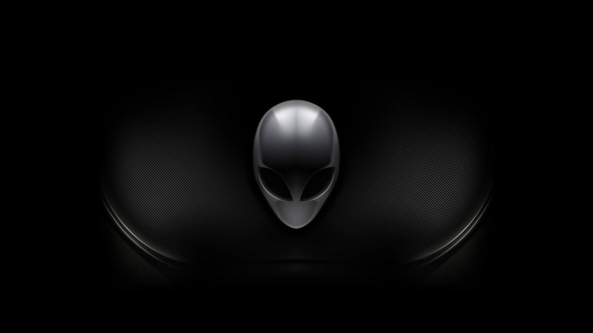 Logo Alienware nero, computer gaming, 1920x1080 Full HD, Laptop