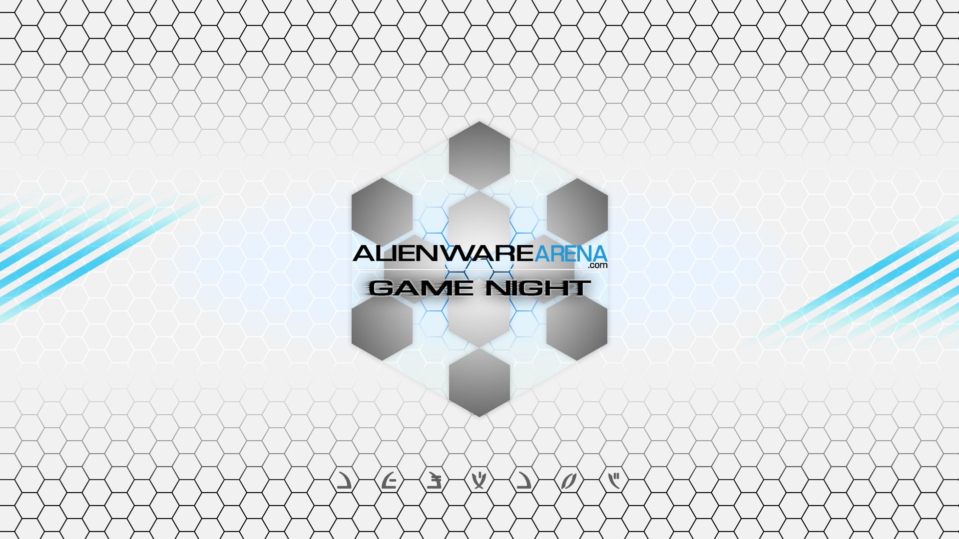 Logo Alienware Arena bianco, 1920x1080 Full HD, PC