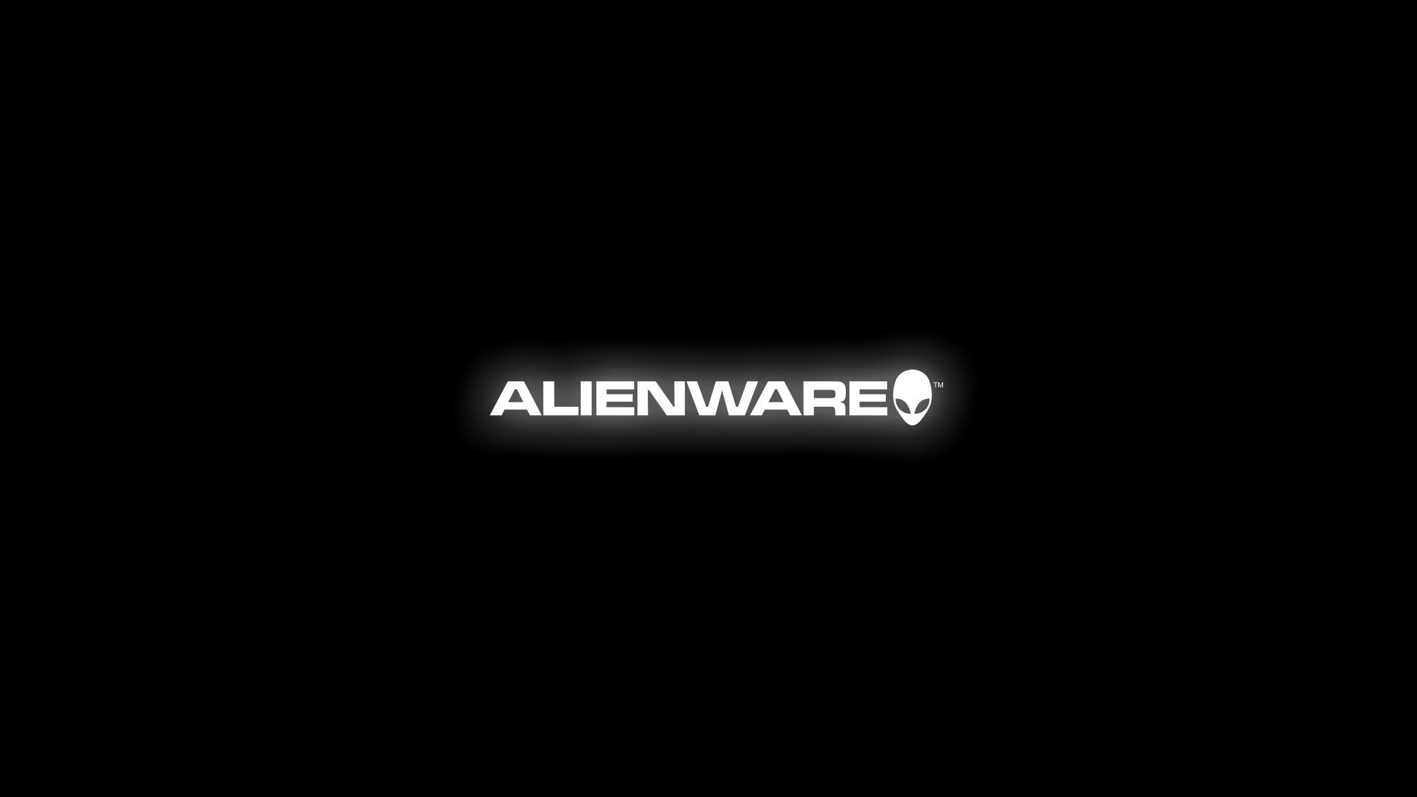 Logo Alienware bianco nero, 2054x1156 Hi-Res, Laptop