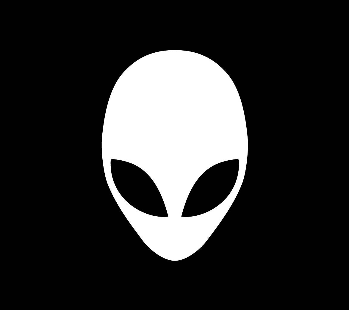 Logo Alienware bianco nero, 1173x1042 HD, iMac