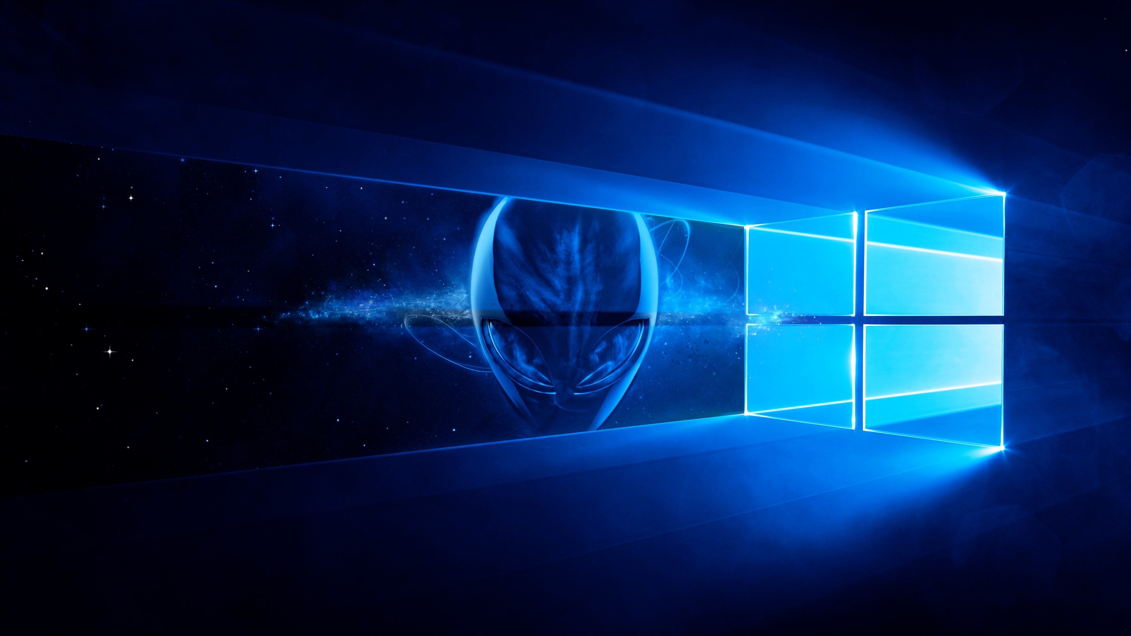 Alienware logo Windows 10, Dell, 3840x2160 Ultra HD, Notebook