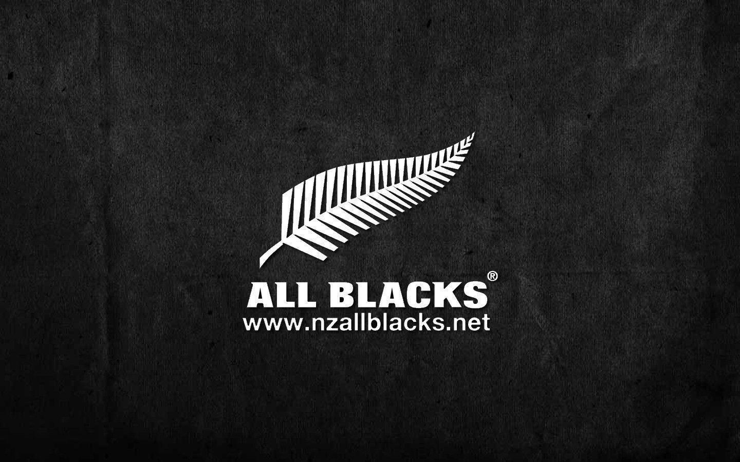 Logo All Blacks felce argento, 1440x900 720p, PC