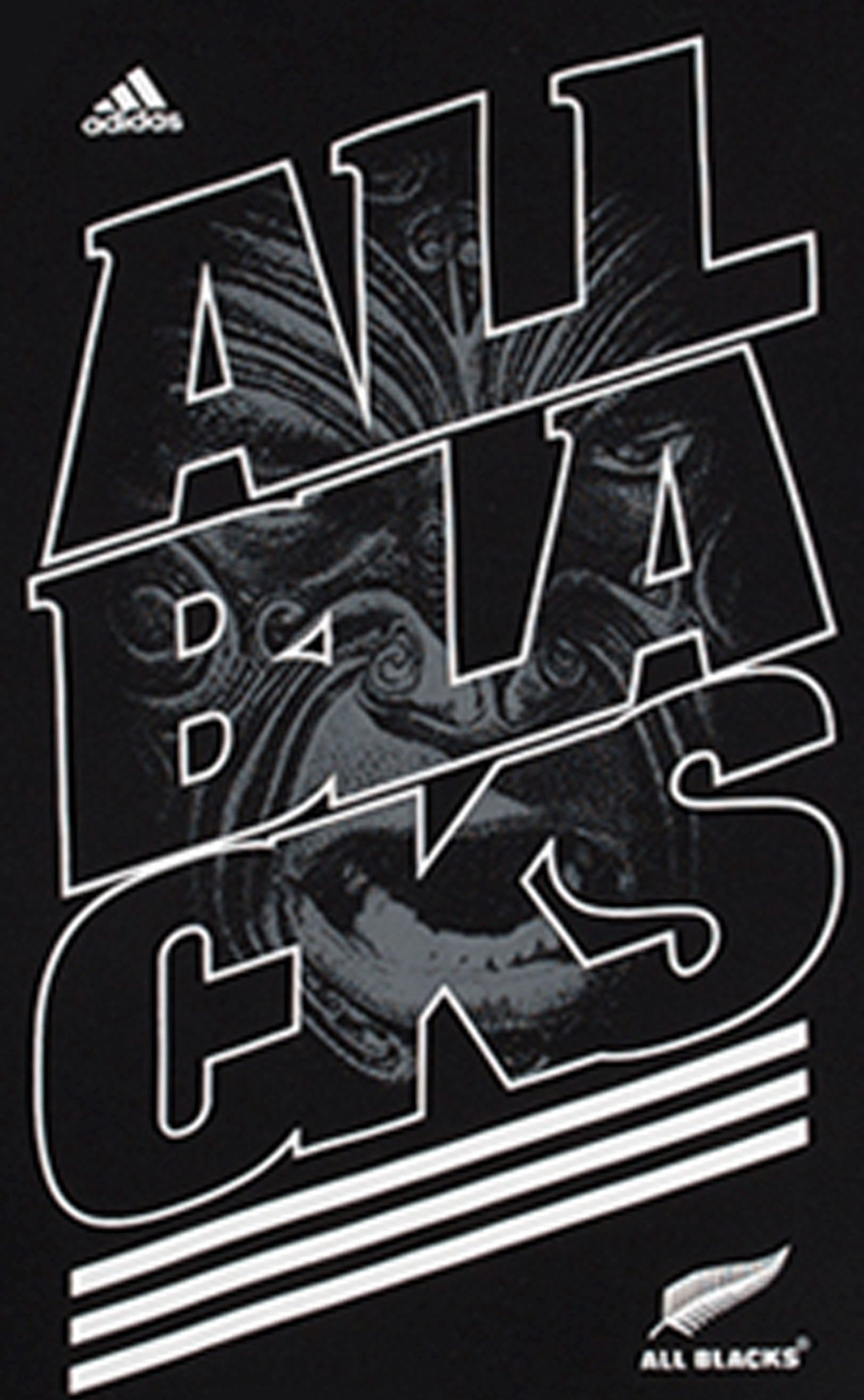 Logo All Blacks Adidas nero, tre strisce, 1544x2500 Full HD Verticale, iPhone