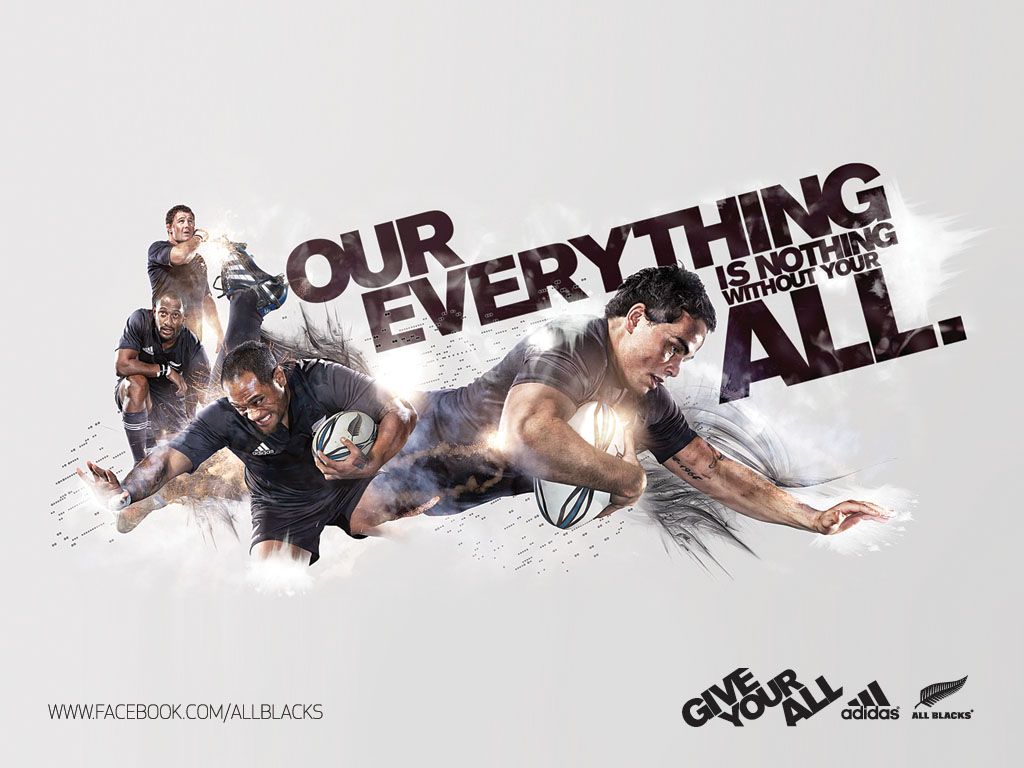 All Blacks rugby pubblicità Adidas, abbigliamento sportivo, 1024x768 HD, Laptop