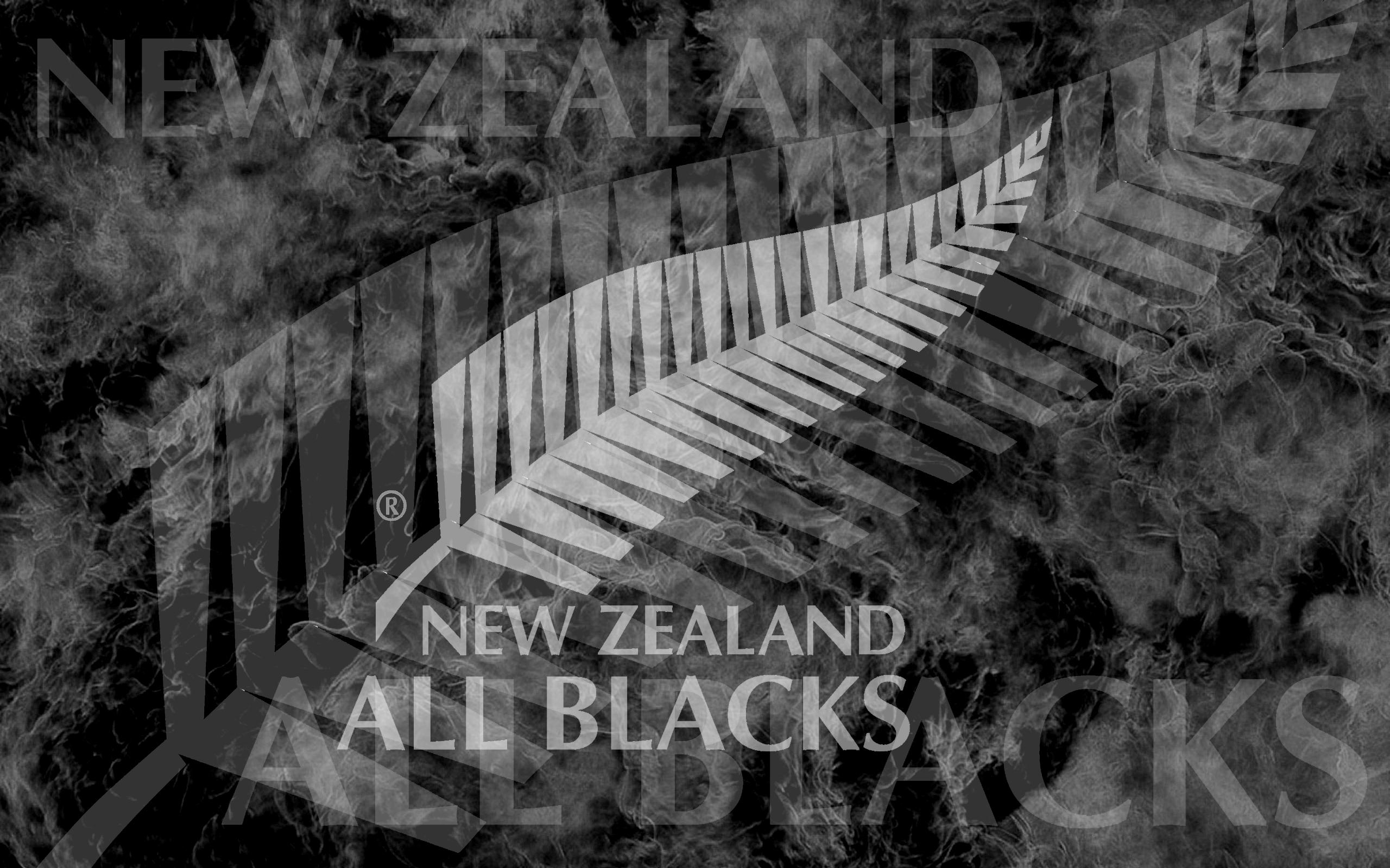 Logo felce All Blacks Nuova Zelanda, 2560x1600 2K, PC