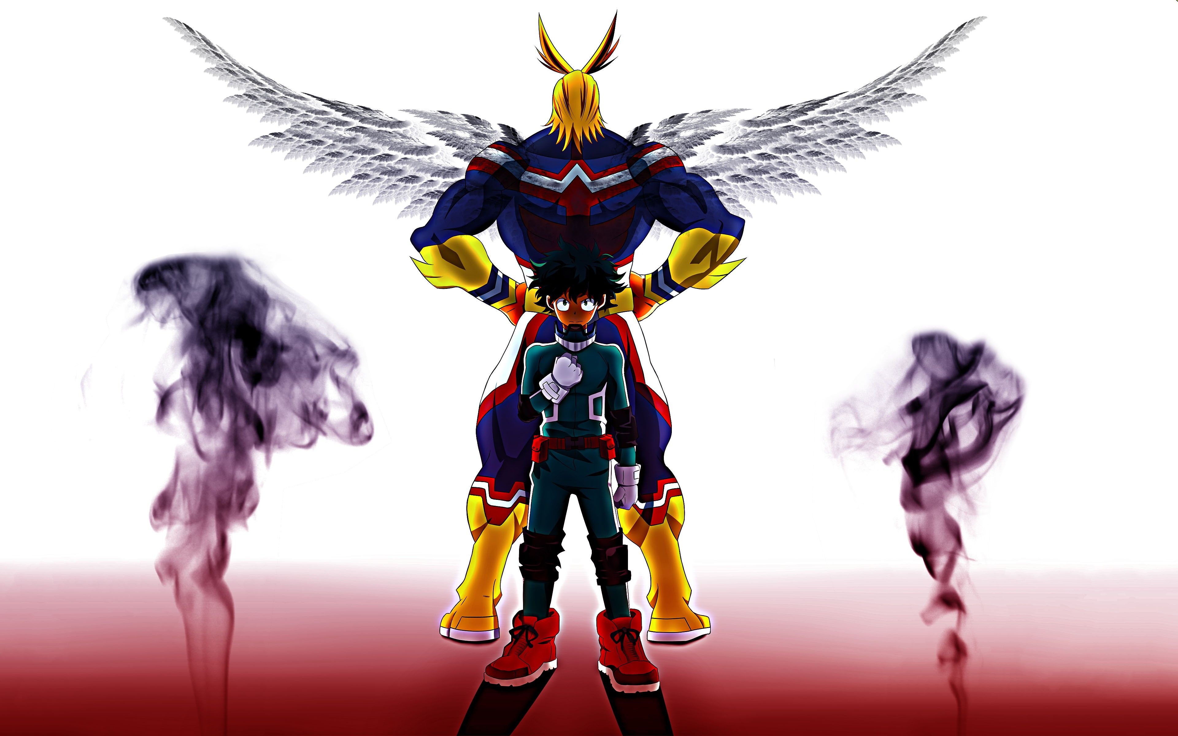 All Might e Deku, My Hero Academia, 3840x2400 UHD, PC 4K