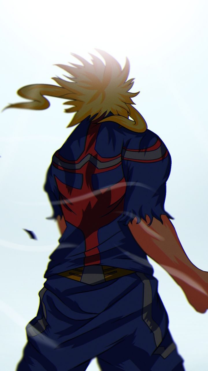 All Might di spalle, My Hero Academia, 720x1280 Verticale, Telefono