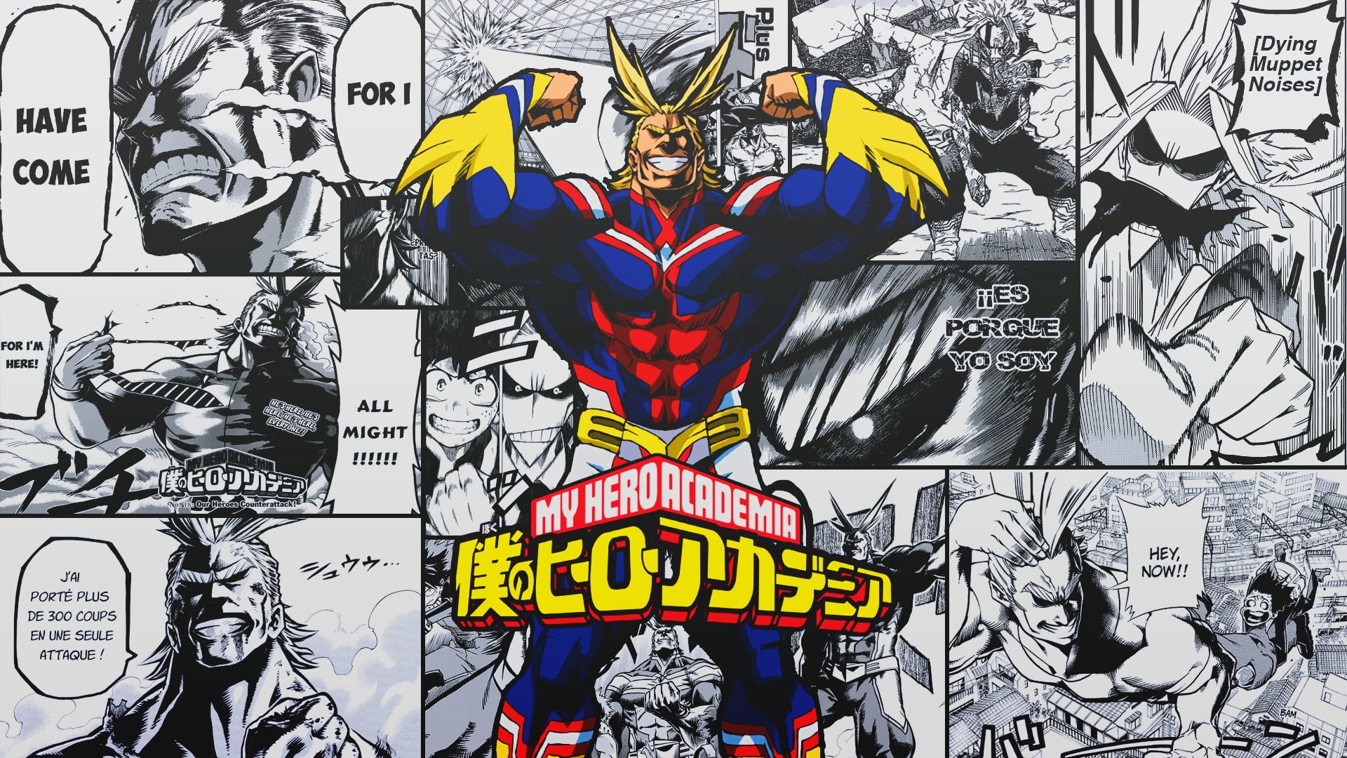All Might My Hero Academia manga, 1920x1080 Full HD, PC Desktop