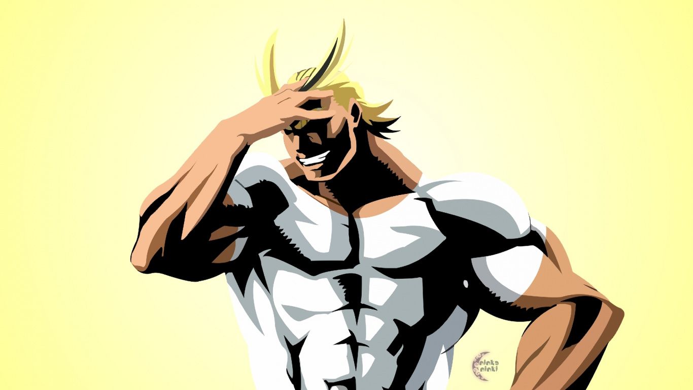 All Might Boku no Hero, 1366x768 HD, Desktop