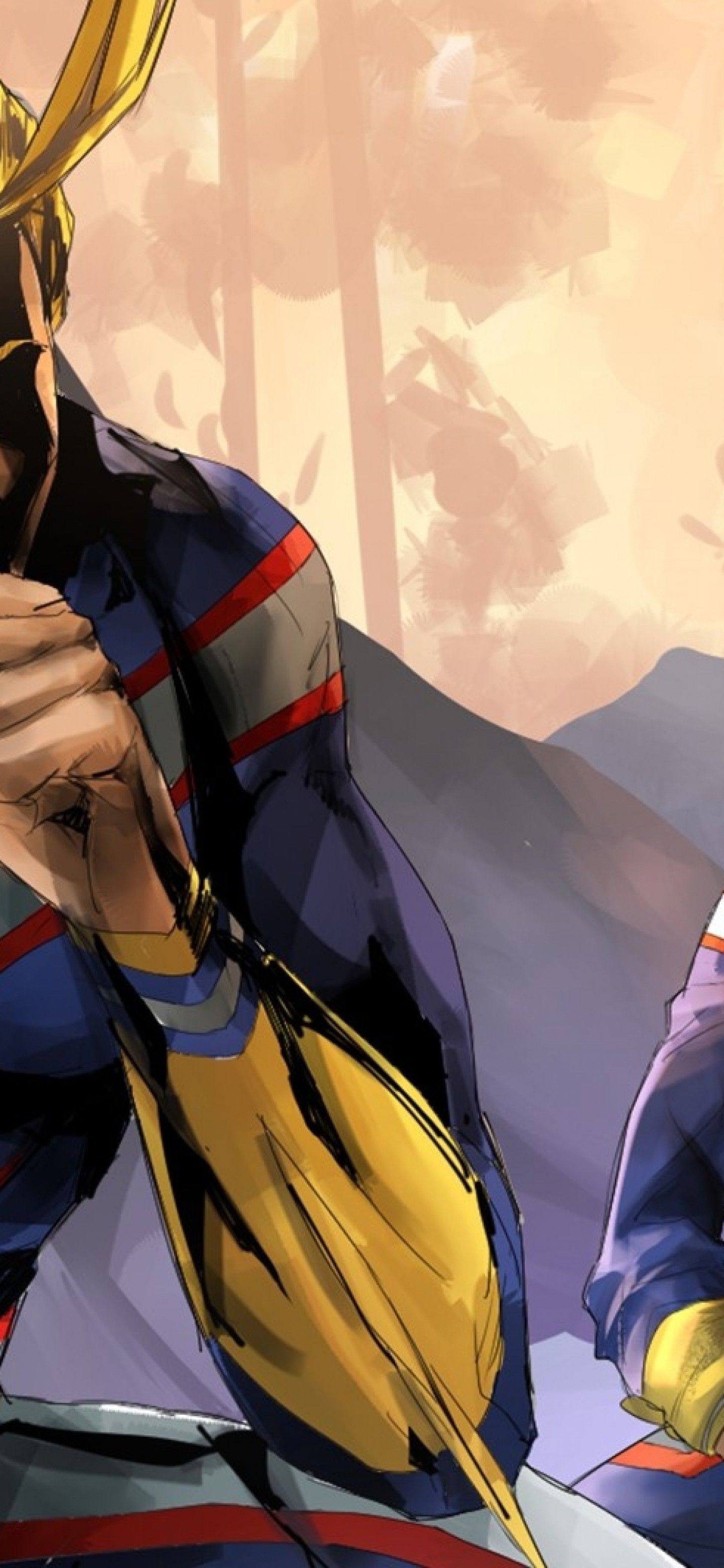 All Might My Hero Academia, 1440x3120 Verticale, Mobile