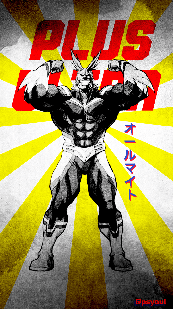 All Might My Hero Academia, 720x1280 Full HD Verticale, iPhone