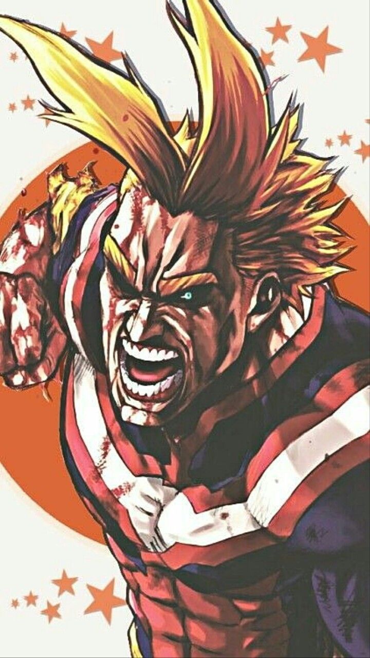 All Might My Hero Academia, 720x1280 Full HD Verticale, iPhone