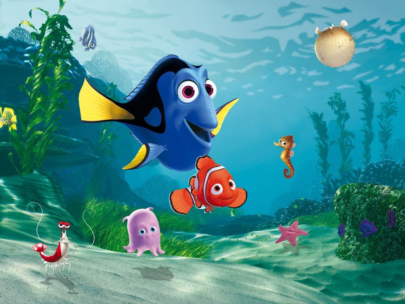 Dory e Nemo personaggi, 1332x1000 720p, PC