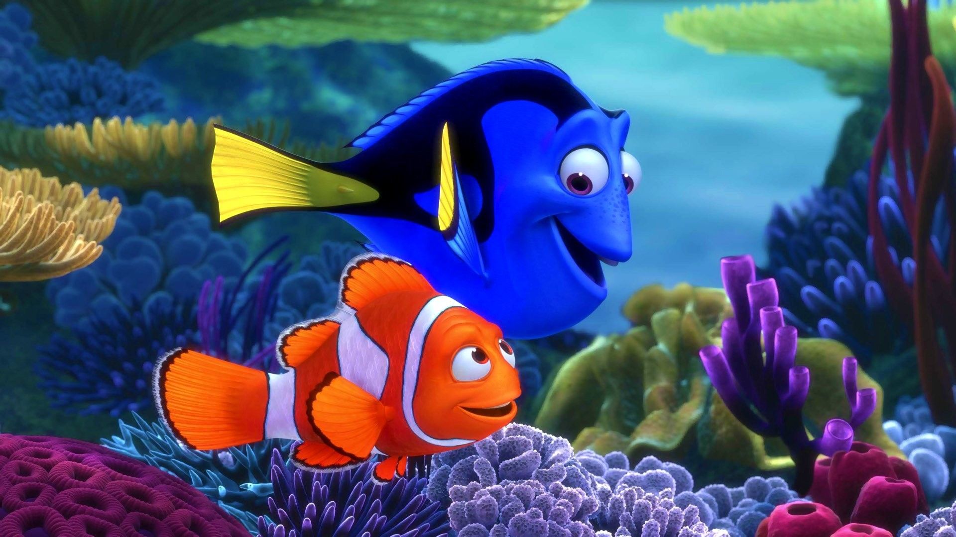 Dory e Nemo tra i coralli, 1920x1080 Full HD 1080p, Laptop
