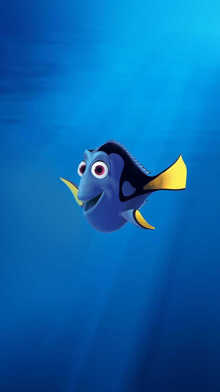 Dory pesce blu oceano, 750x1334 Full HD Verticale, iPhone