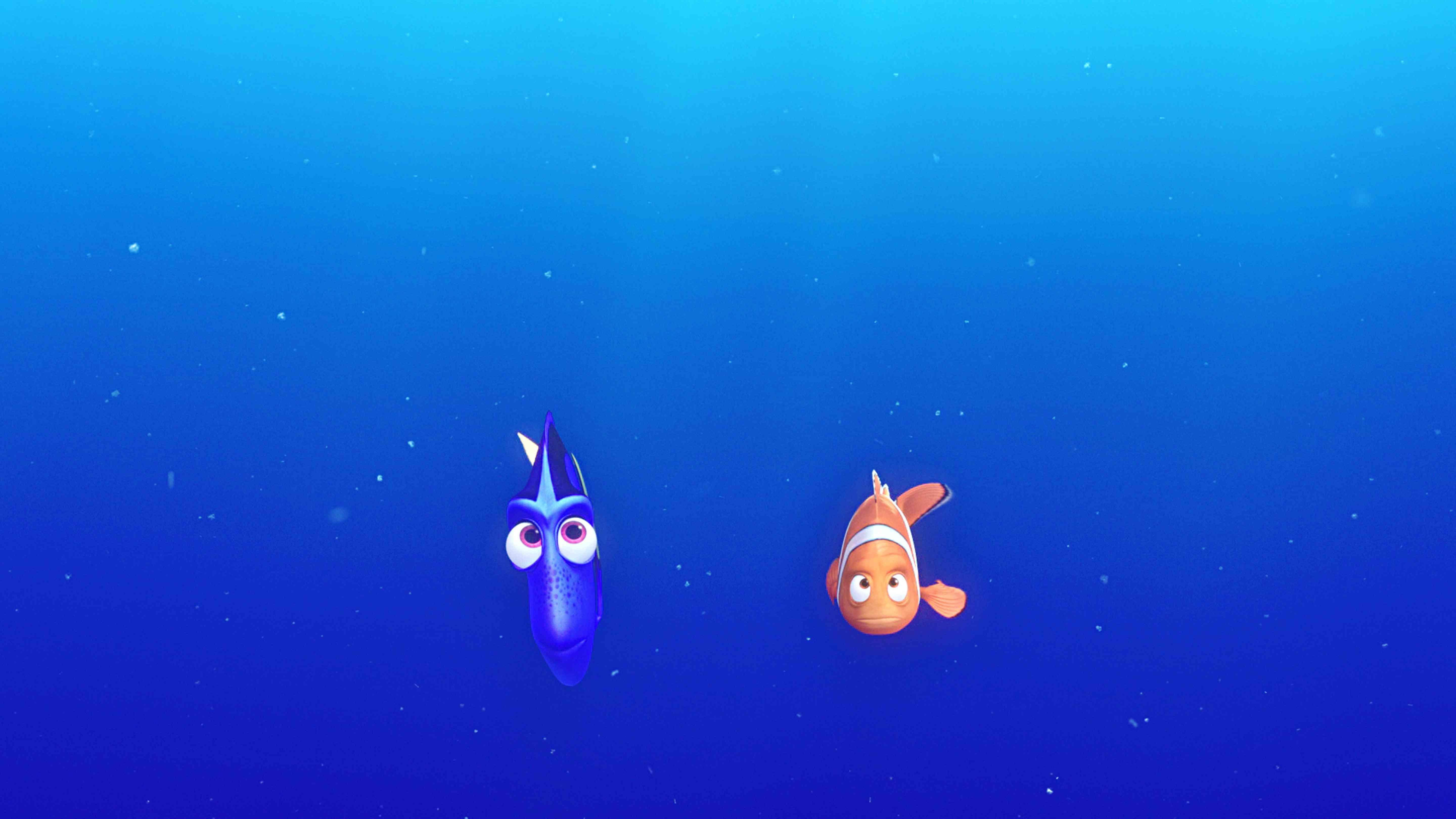Dory e Nemo oceano, 5760x3240 UHD, PC 4K