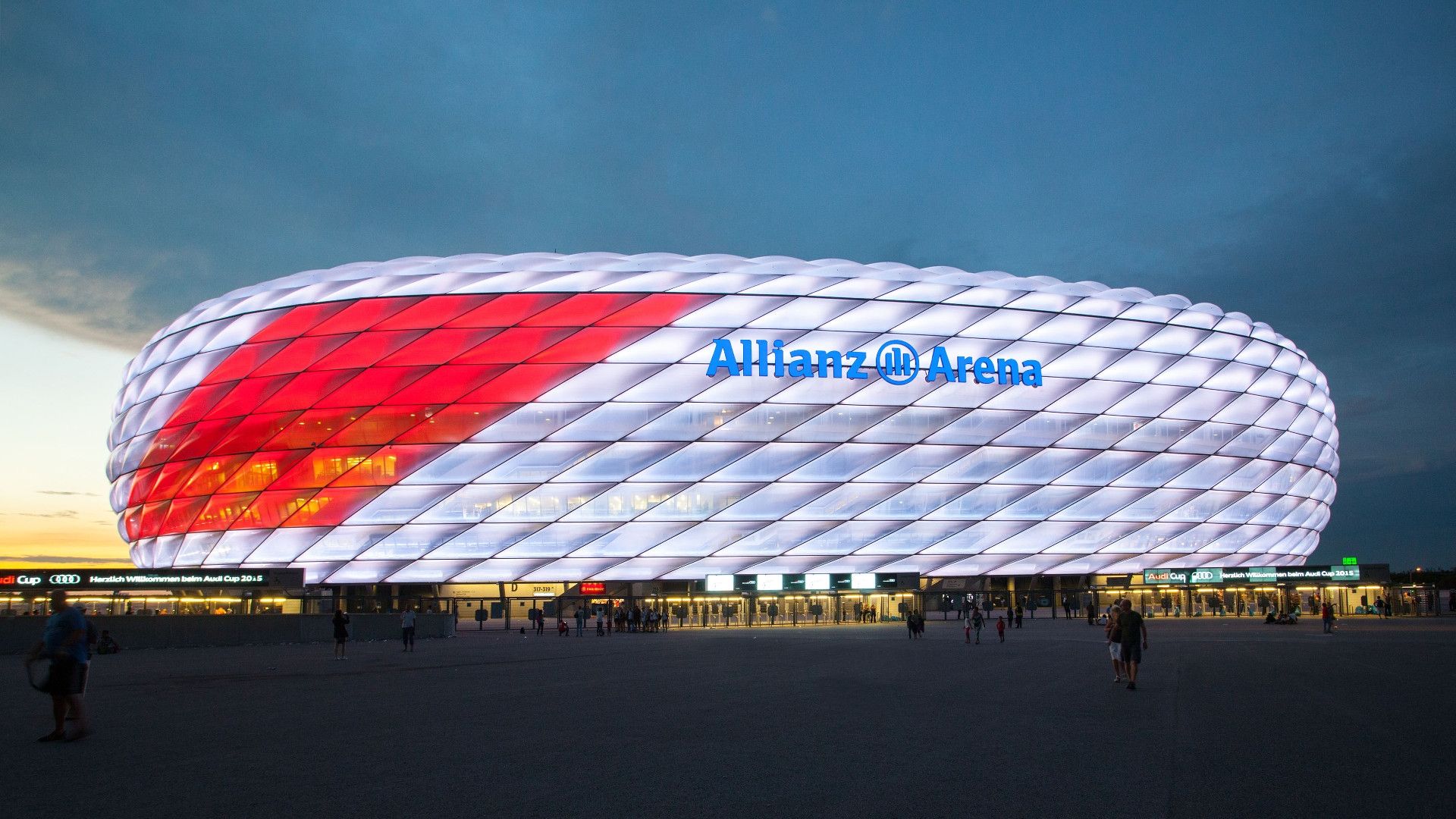 Allianz Arena stadio Monaco, 1920x1080 Full HD, PC Desktop
