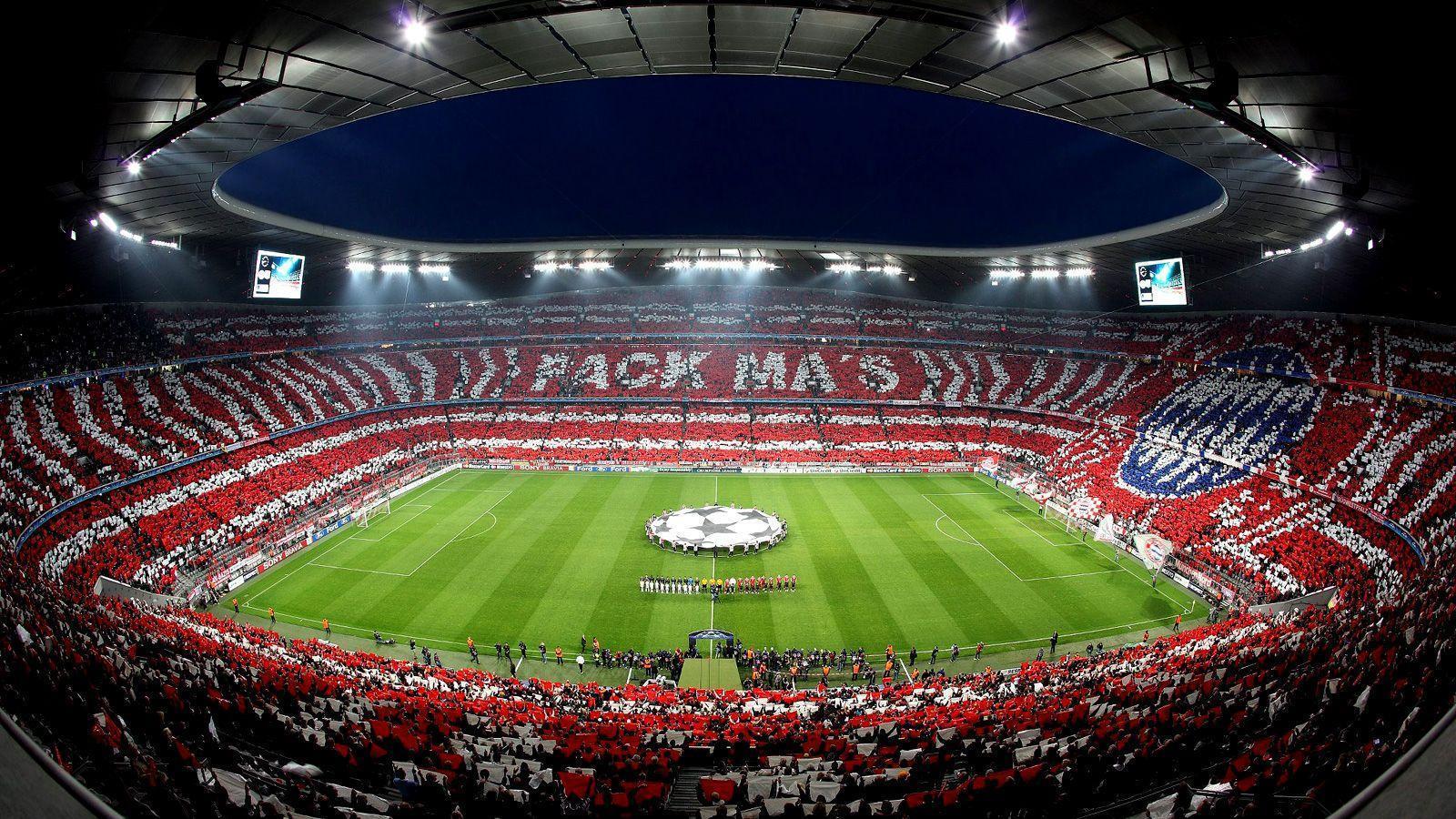 Stadio Allianz Arena notturno, 1600x900 HD, Desktop