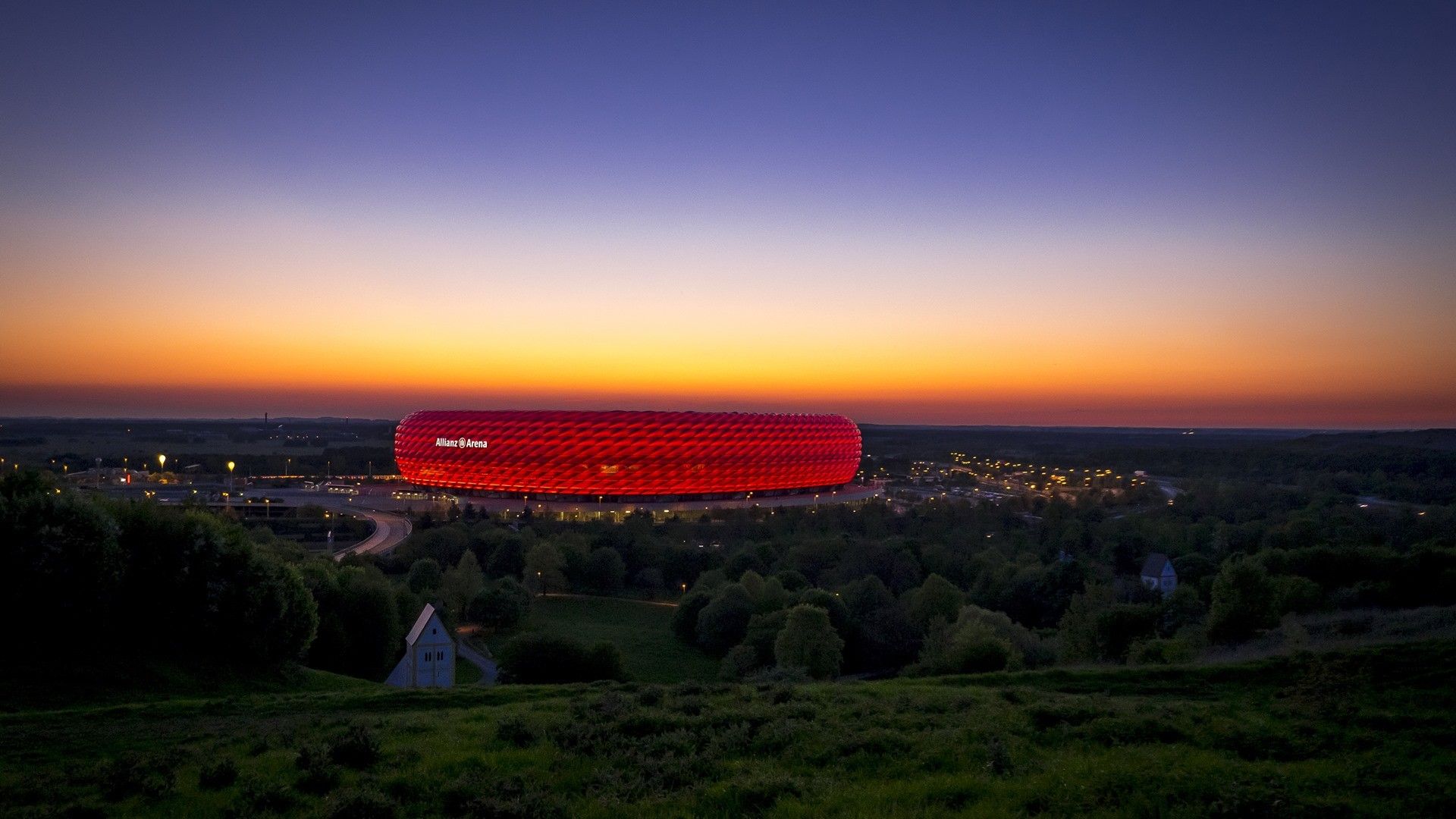 Allianz Arena al tramonto, 1920x1080 Full HD, Desktop